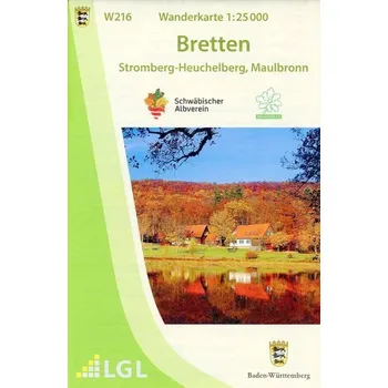 Cestování W216 Wanderkarte 1:25 000 Bretten