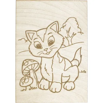 omalovánky Dědova dílna Omalovánka Kočička