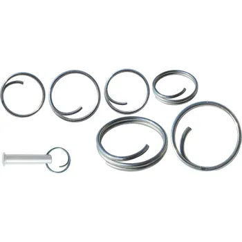 Člun NUTICHE Nerezová dvojitá kruhová závlačka - kroužek na klíče průměr 30 mm - tloušťka 2 mm