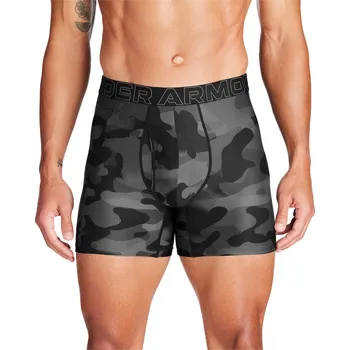 Boxerky Pánské boxerky Under Armour PERFORMANCE TECH NOV 6IN (3-PACK) černé 1383879-001 - 5XL | UK 11,5 | US 12,5