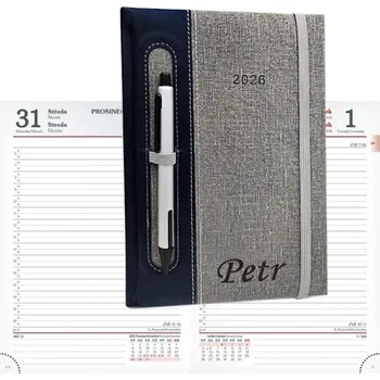 Diář Remauh Mentor modrý A5 denní 2026