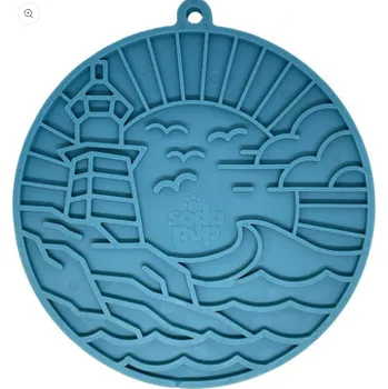 Hračka pro psa SodaPup lízací podložka s přísavkami, Maják - modrá