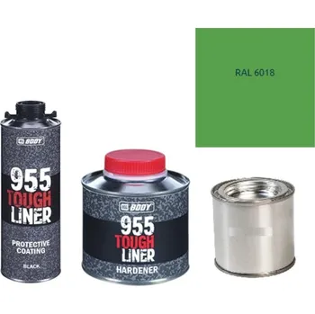Autolak HB BODY 955 RAPTOR tough liner - 2k polyuretan textura set/báze + tužidlo + barva /RAL 8028 900ml