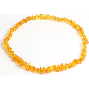 Jantarové korálky pro nejmenší 36cm světle medový odstín