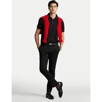 Pánské tričko Polo Ralph Lauren Polokošile Ssl 710713130001 Černá Slim Fit 3XL