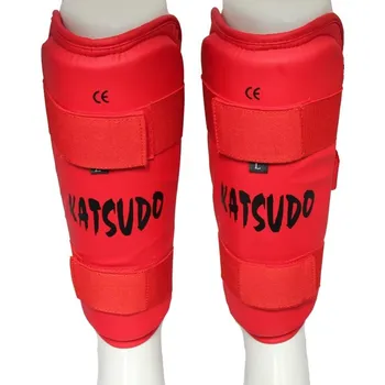 Fotbalový chránič Chrániče holení Katsudo LIGHT - červené - KATSUDO_LIGHT_RED Velikosti: S