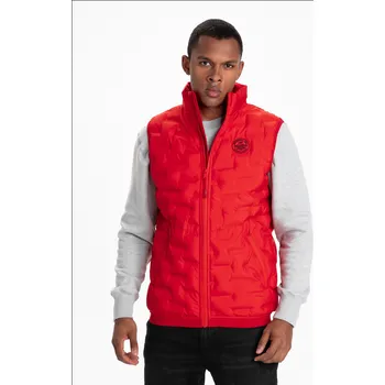 Pánská vesta Zimní vesta PitBull West Coast Overton - červená - PWC_VOVERT_RED Velikosti: L