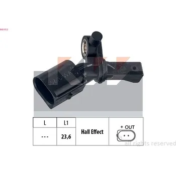 Přislušenství brzdového systému Snímač, počet otáček kol KW 460 012