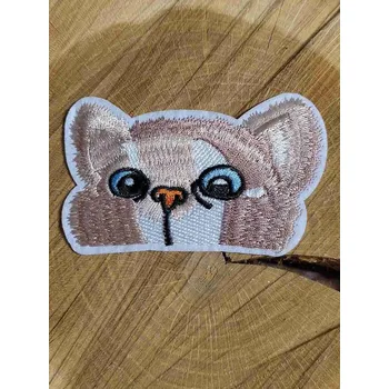 Textilní nažehlovací páska Nažehlovačka kočka s modrýma očima