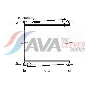 Chladič motoru Chladič, chlazení motoru AVA RTA2379