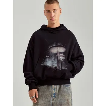 Pánská móda Mikina s potiskem - S - House - černá - 005CD-99X