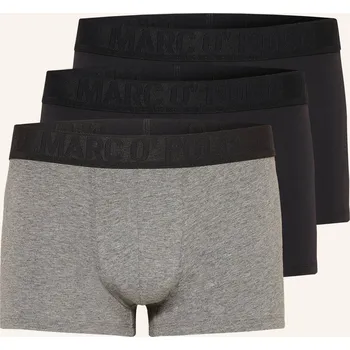 Pánské oblečení Marc O'polo Pánské Boxerky, 3 Kusy V Balení, černá / šedá, 52