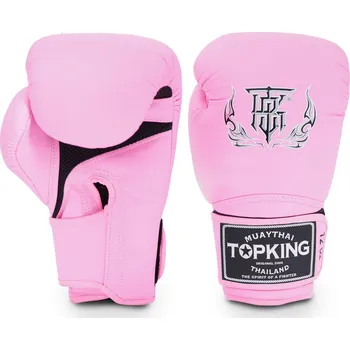 Boxerské rukavice Boxerské rukavice TOP KING Super Air Single Tone - růžové - TKBGSA-666 Velikosti: 12 oz