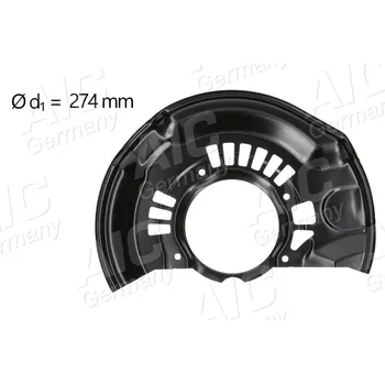 Brzdový kotouč Ochranný plech proti rozstřikování, brzdový kotouč A.I.C. 71382