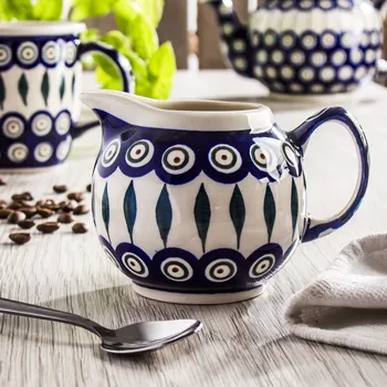 Konvička na mléko Mlékanka / džbánek na mléko Bolesławiec 250 ml – dek. 56 (druhá jakost)