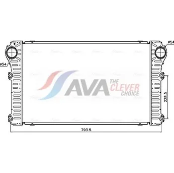 Chladič motoru Chladič turba AVA COOLING SYSTEMS TO4794