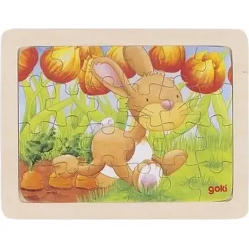 Puzzle GOKI Dřevěné puzzle Králík (143974)
