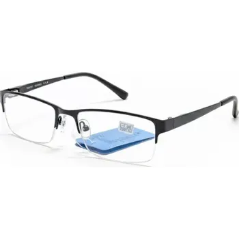 Brýle na čtení Dioptrické brýle SURGLASS DE LUXE TR-230 kovové černé -1,00 dioptrie, DO DÁLKY, unisex (Dálkové brýle -1.00 | mínusové brýle | černé kovové brýle | brýle na dálku | lehké brýle | půlrámové brýle | pánské i dámské brýle | moderní černé brýle | optické brýl