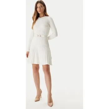 Dámské šaty Guess Úpletové šaty W5BK68 Z2YJ2 Écru Slim Fit XL