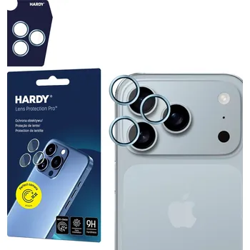 Ochranné sklo kamery 3mk HARDY® Lens Protection Pro™ iPhone 17 Pro/17 Pro MAX modré
