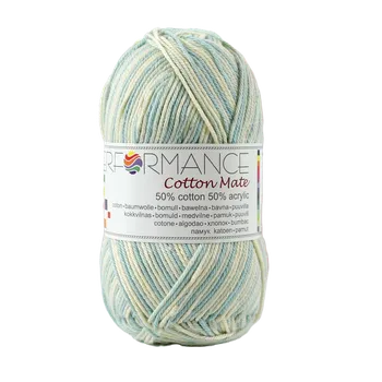 Příze Příze Performance Cotton Mate modrý pastel