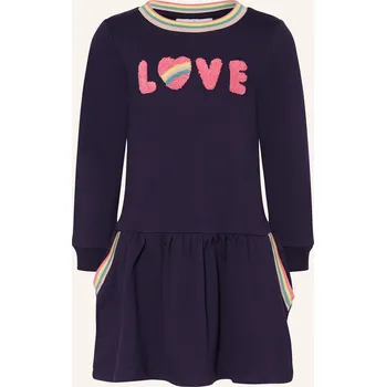 Dámské šaty Danamade Dívčí Mikinové Šaty, modrá / růžová, 110