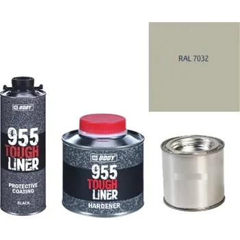 Autolak HB BODY 955 RAPTOR tough liner - 2k polyuretan textura set/báze + tužidlo + barva /RAL 7032 900ml