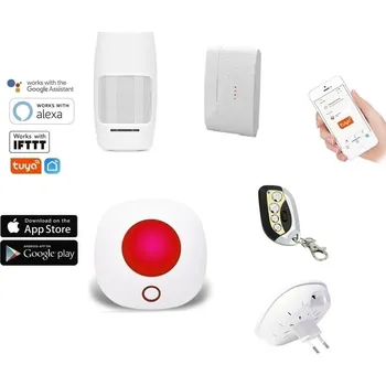Sada domovního alarmu WiFi siréna TUYA + komponenty