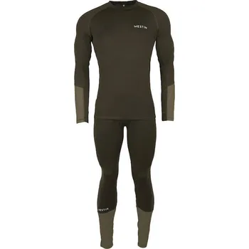 Rybářské oblečení Termoprádlo Westin Thermal Tech Baselayer Set Industrial Green Velikost XL