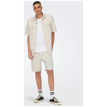 Dámské kraťasy Only & Sons Džínové šortky Edge 22026558 Écru Regular Fit XL