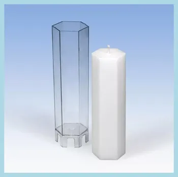 Výroba svíčky Polykarbonátová forma Šestihran (Forma na výrobu svíček)