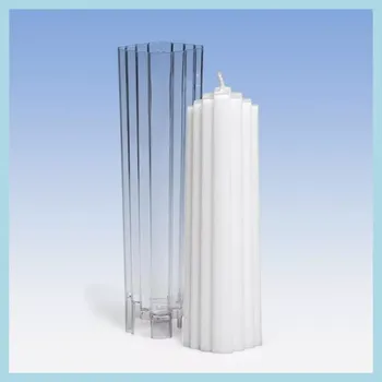 Výroba svíčky Polykarbonátová forma Schodový půdorys (Forma na výrobu svíček)