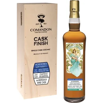 Brandy Comandon Rare Cask 2011 Borderies 42% 0,7l (dřevěný box)