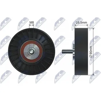 Vratná/vodicí kladka, klínový žebrový řemen NTY RNK-VW-003