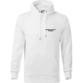 Pánská mikina Kriminalistický technik - Mikina pánská Cape s kapucí - M ( Bílá )