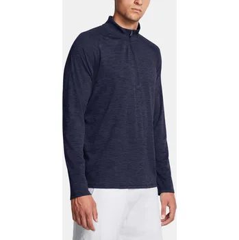 Pánské tričko Pánské tričko Under Armour UA Tech Textured 1/2 Zip- 1382797-410 Modrá MD