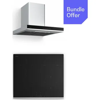 Varná deska Klarstein Verosteel indukční varná deska + komínová digestoř | 60 cm (60003308)