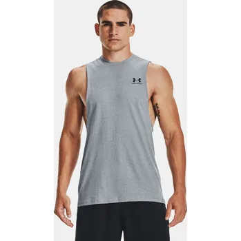 Pánské tílko Pánské tílko Under Armour UA LEFT CHEST CUT OFF TANK 1329286-035 Šedá LG