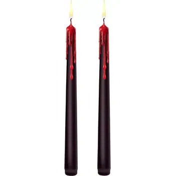 Svíčka Černé krvácející svíčky 2ks