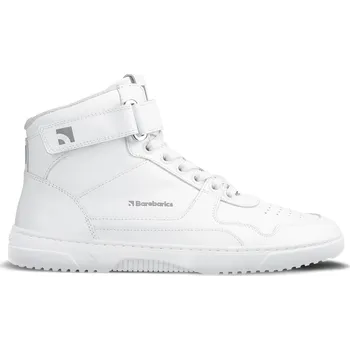 Dámské polobotky Barefoot tenisky Barebarics Zing - High Top - All White - Leather 42, Vnitřní délka boty: 27,3 cm, Vnitřní šířka boty: 10,0 cm