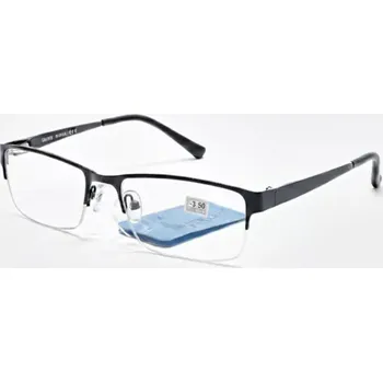 Brýle na čtení Dioptrické brýle na dálku SURGLASS DE LUXE TR-230, černé kovové unisex, dioptrie -3.50 (dioptrické brýle -3,5 | brýle na dálku | brýle na krátkozrakost | brýle mínusové | dálkové brýle | mínus brýle | do dálky brýle | pracovní brýle do dálky | levné)