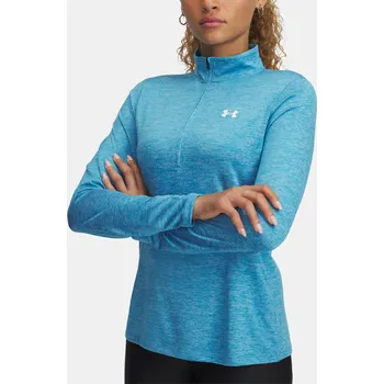 Dámské tričko Dámské tričko Under Armour Tech 1/2 Zip- Twist 1384225-452 Modrá SM