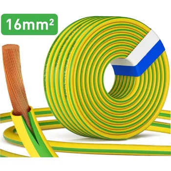 elektrický kabel Kabel - 16mm², ŽLUTOZELENÝ - zemnící