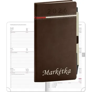 Diář Remauh Diář 2026 Red Line kapesní s perem
