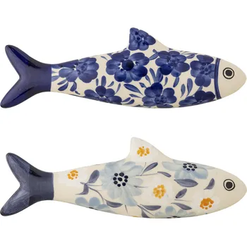 Bloomingville, Nástěnná dekorace Dunne ryby 2 ks - Formadore