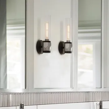 Koupelnové svítidlo Hinkley HK-ELLISON1-BK-BN -Koupelnové svítidlo ELLISON 1xE27/40W/230V IP44 černá