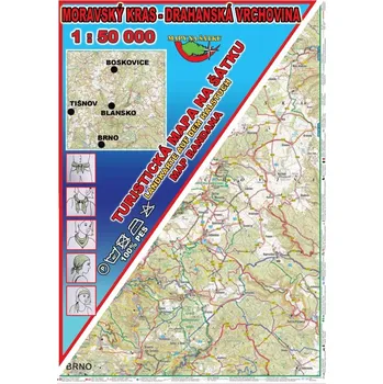 Moravský kras - Drahanská vrchovina Šátek s mapou