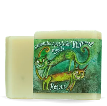 Mýdlo Přírodní mýdlo Konopné –&nbsp;hojivé Retro obal