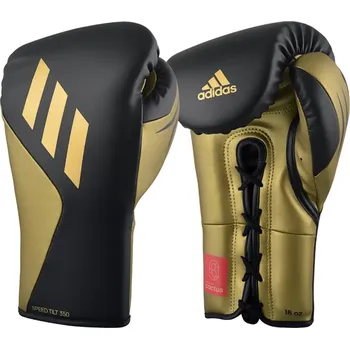 Boxerské rukavice Boxerské rukavice Adidas Speed Tilt 350 - černo/zlaté - SPD350TG90350 Velikosti: 12 oz