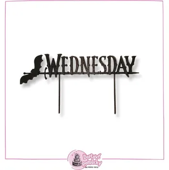 Wednesday č.2 - plastový zápich - Světle zlatá